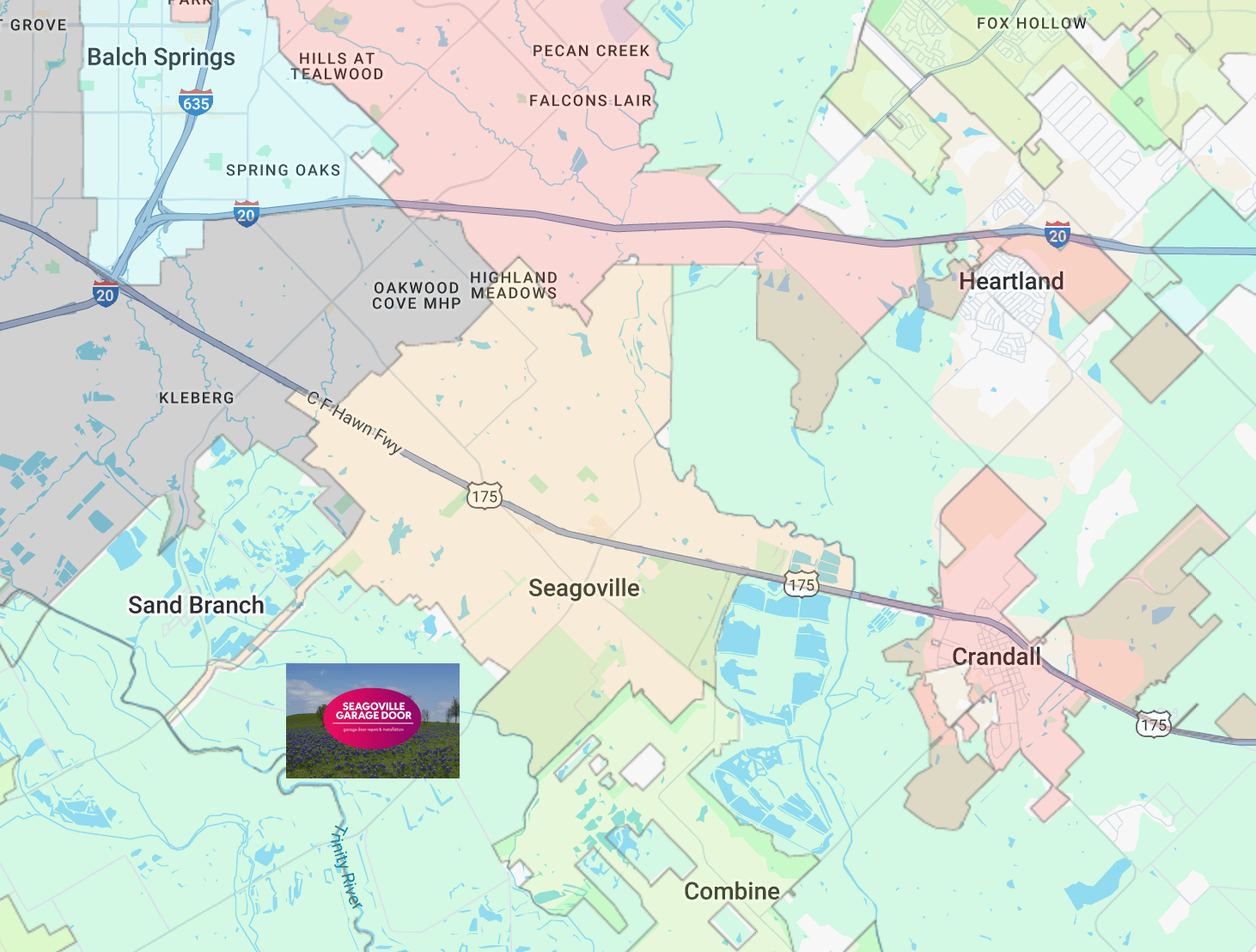 segoville-texas-cities-map